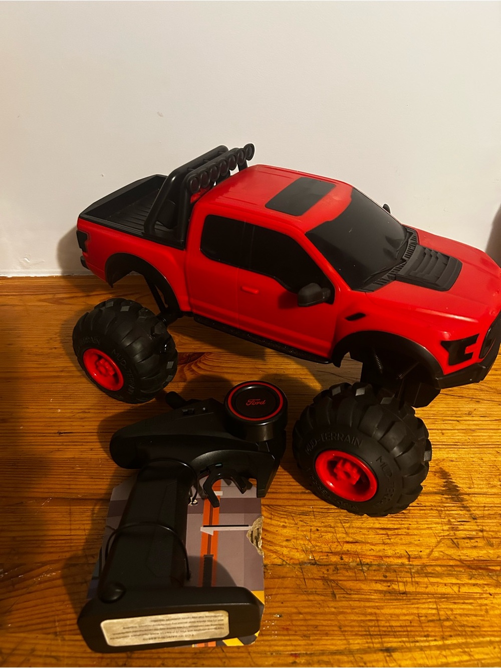 Ford Red and Black RC Monster Truck